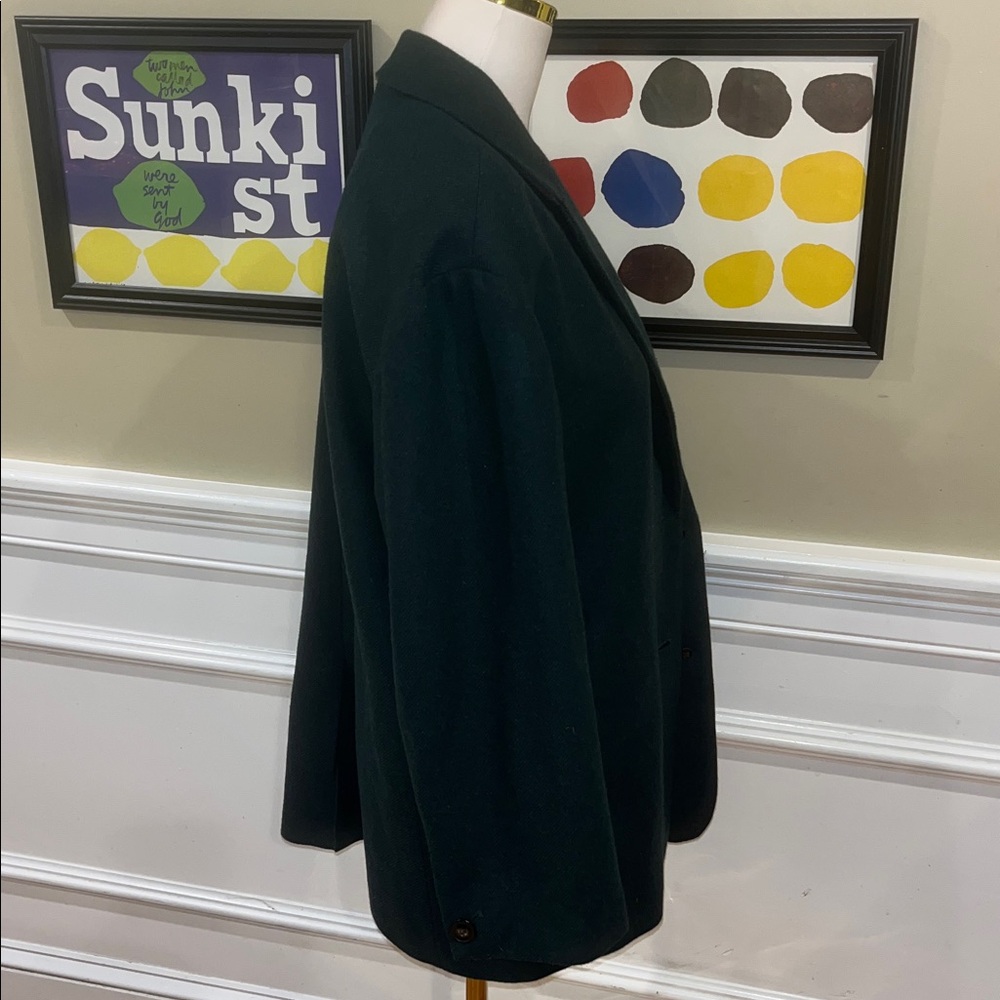The Brushed Oversized Dorset Blazer in Heather Dark Palm Melange - Picture 7 of 15